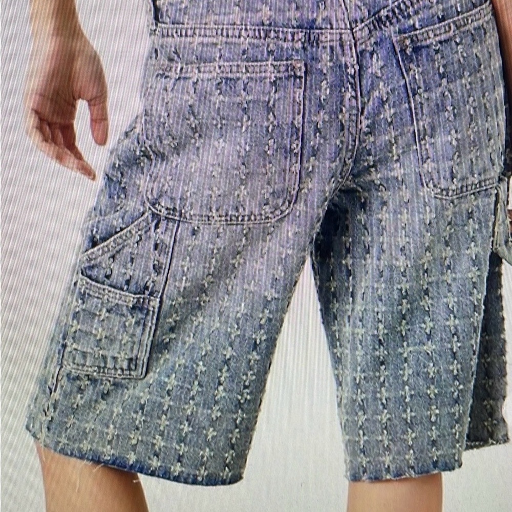 Distressed Bermuda Shorts